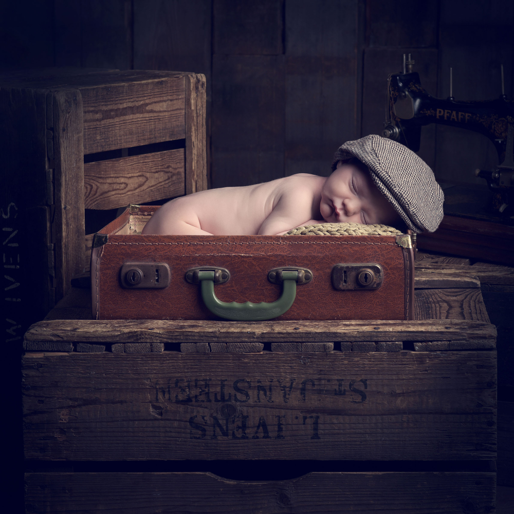 Newborn portrait photography